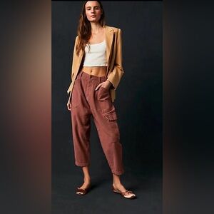 NWT Free People Bay To Breakers Pants in Elderberry Tea